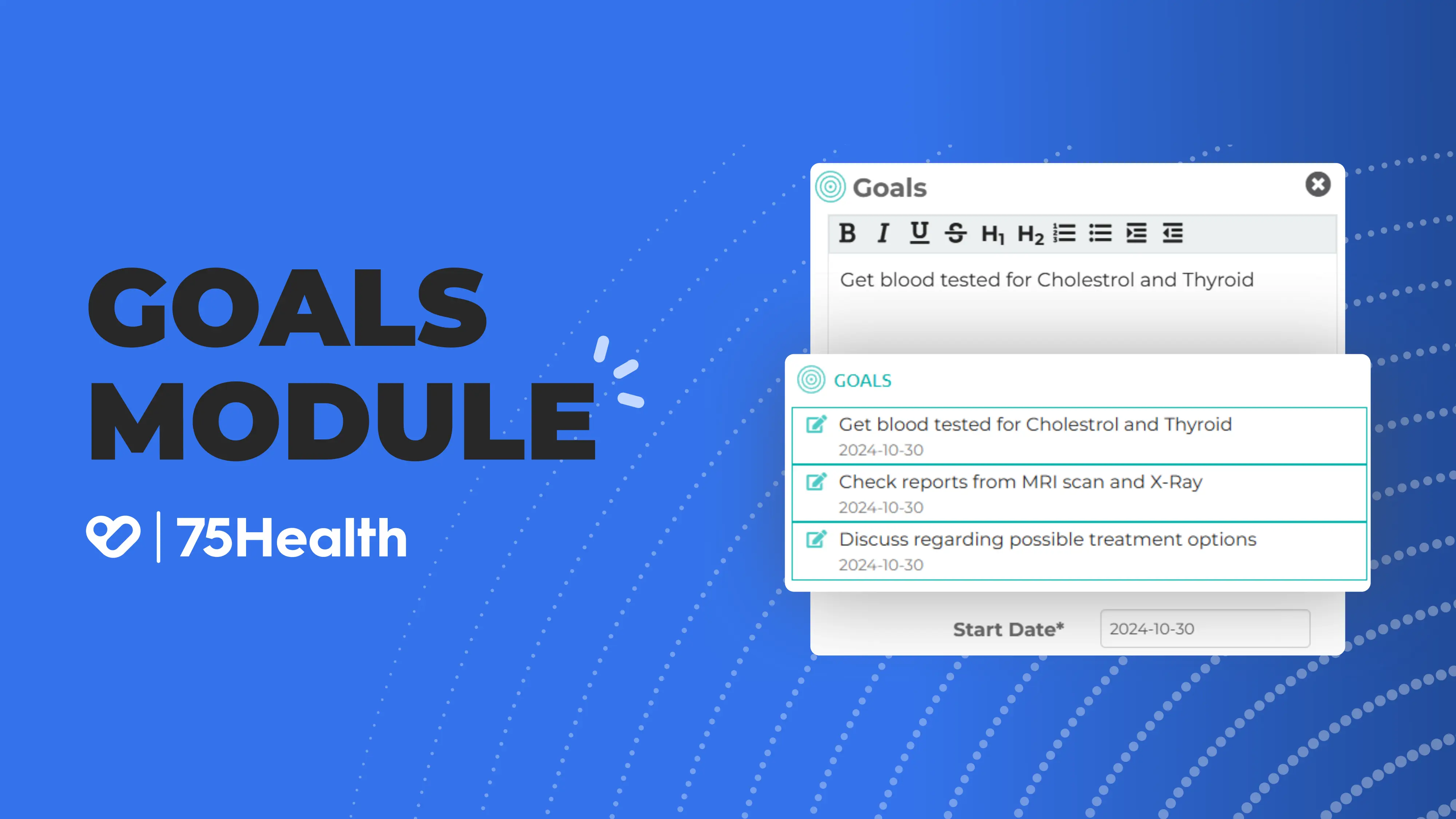 Set & Track Health Goals